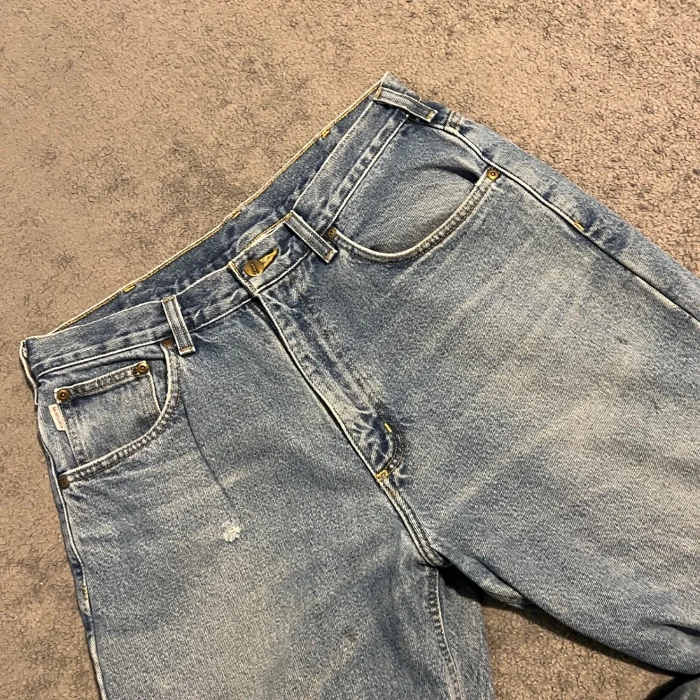 Vintage Carhartt Flannel Lined Relaxed Fit Jeans Mens Size 33x34 Plaid Workwear